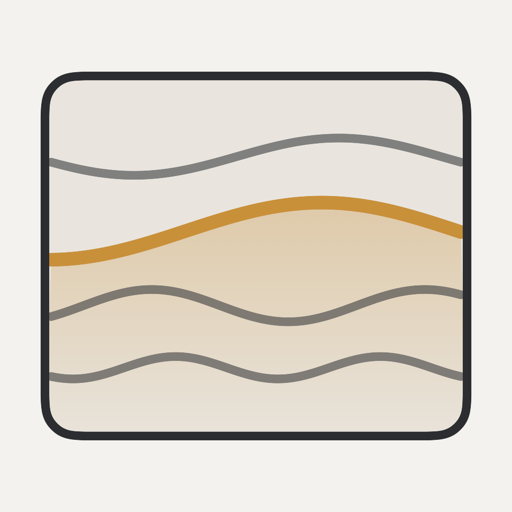 The STPZAMB icon: four slow waves on a screen